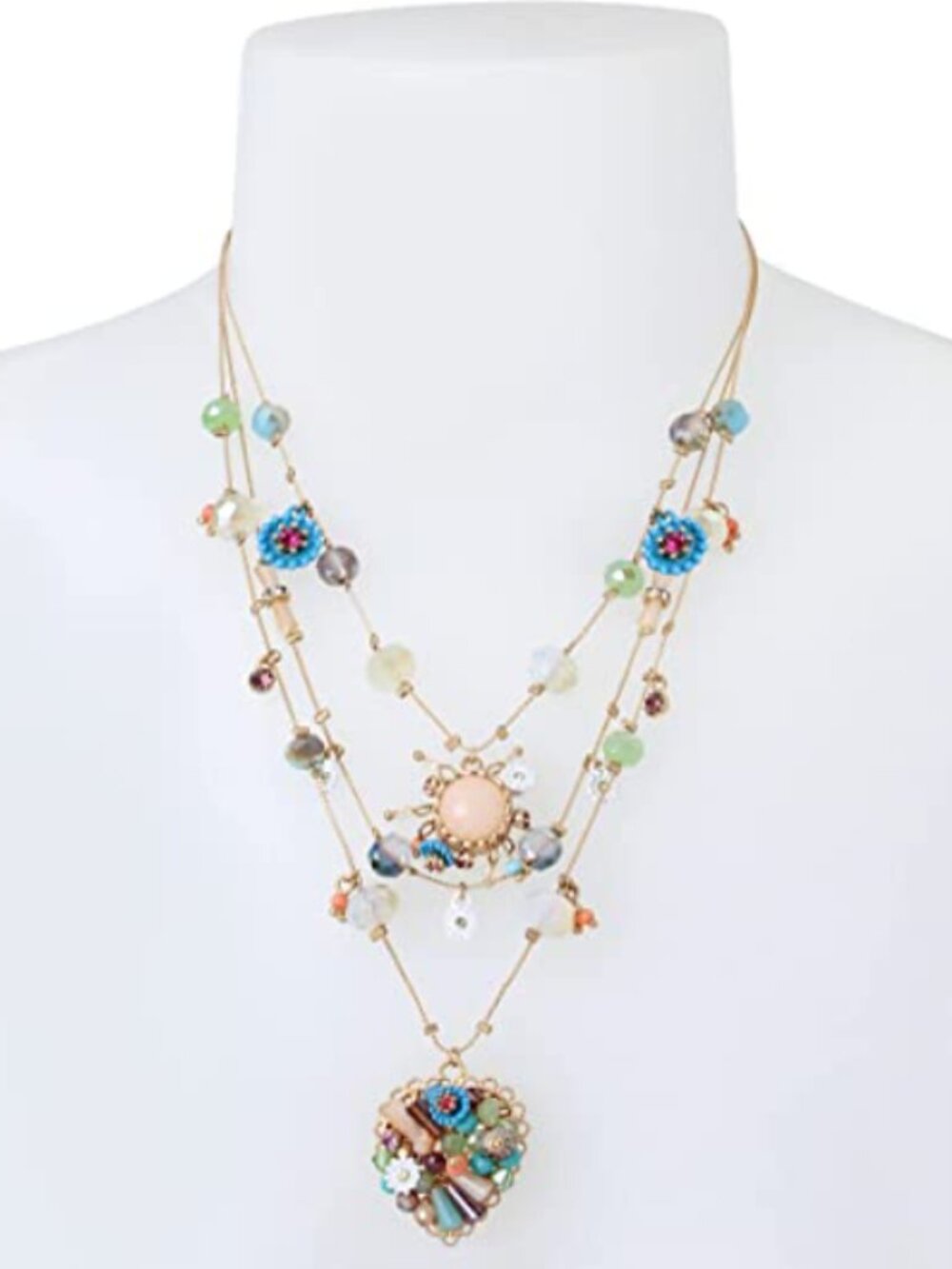 Betsey Johnson Multi-Colored Bead necklace NWT